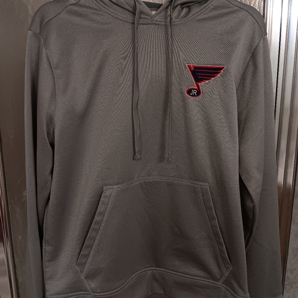 St.Louis Blues Jr. Men's Size Small Gray/Silver Hoodie Preowned Excellent Cond - Picture 2 of 10